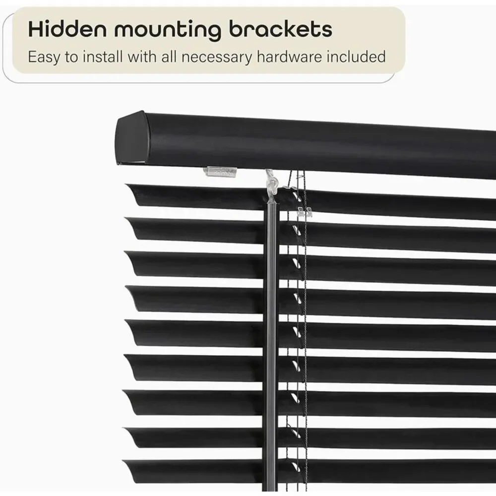 Achim GII Cordless Morning Star Light Filtering Window Blind (Black, 27